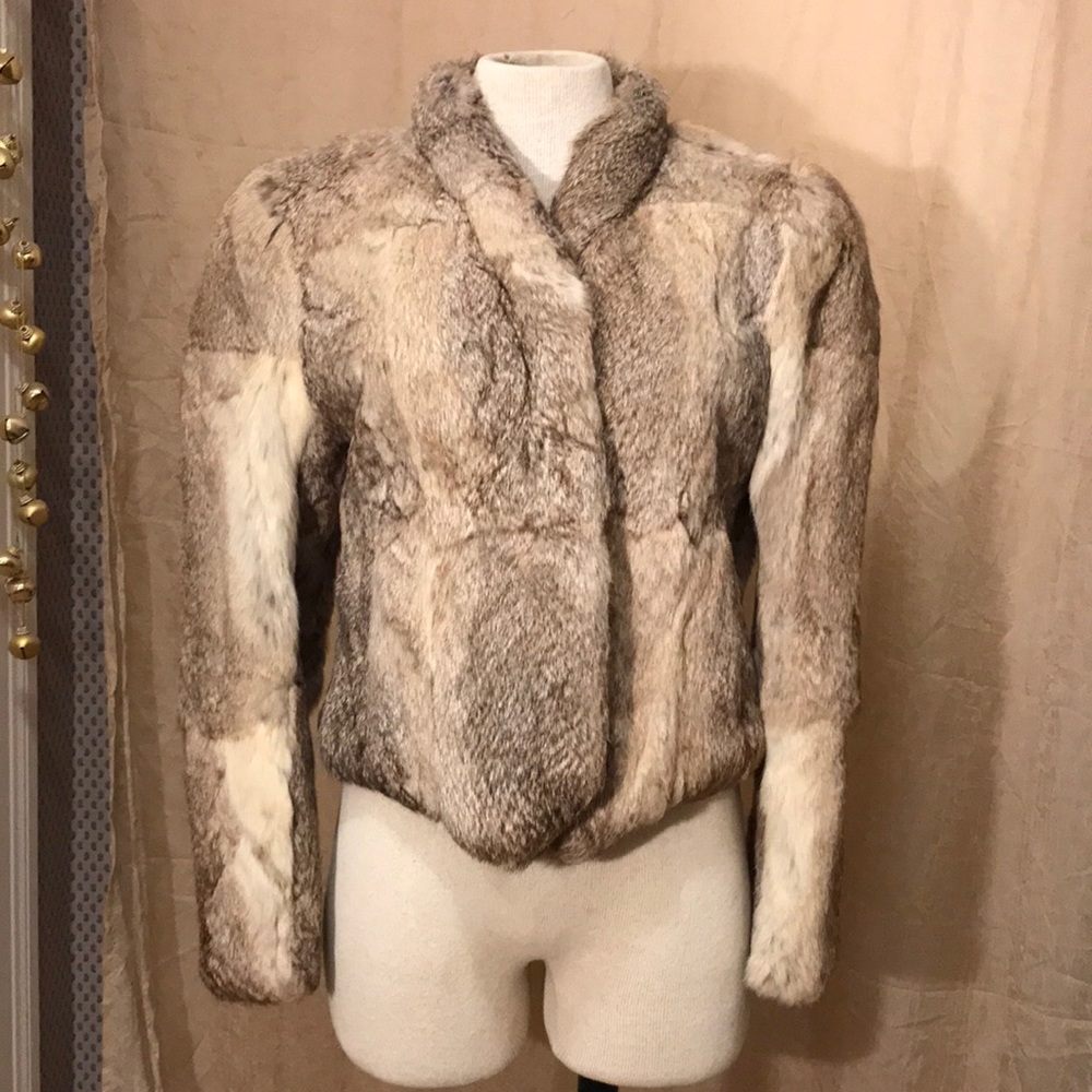 Authentic Rabbit Fur Coat.